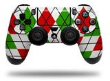WraptorSkinz Skin compatible with Sony PS4 Dualshock Controller PlayStation 4 Original Slim and Pro Argyle Red and Green (CONTROLLER NOT INCLUDED)
