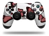 WraptorSkinz Skin compatible with Sony PS4 Dualshock Controller PlayStation 4 Original Slim and Pro Butterflies Pink (CONTROLLER NOT INCLUDED)