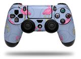 WraptorSkinz Skin compatible with Sony PS4 Dualshock Controller PlayStation 4 Original Slim and Pro Flamingos on Blue (CONTROLLER NOT INCLUDED)