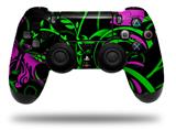 WraptorSkinz Skin compatible with Sony PS4 Dualshock Controller PlayStation 4 Original Slim and Pro Twisted Garden Green and Hot Pink (CONTROLLER NOT INCLUDED)