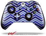 Decal Style Skin for Microsoft XBOX One Wireless Controller Zig Zag Blues - (CONTROLLER NOT INCLUDED)