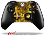Decal Style Skin for Microsoft XBOX One Wireless Controller Flaming Fire Skull Yellow - (CONTROLLER NOT INCLUDED)