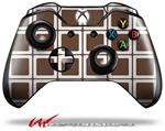 Decal Style Skin for Microsoft XBOX One Wireless Controller Squared Chocolate Brown - (CONTROLLER NOT INCLUDED)