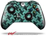 Decal Style Skin for Microsoft XBOX One Wireless Controller Retro Houndstooth Seafoam Green - (CONTROLLER NOT INCLUDED)