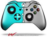 Decal Style Skin for Microsoft XBOX One Wireless Controller Ripped Colors Neon Teal Gray - (CONTROLLER NOT INCLUDED)
