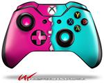 Decal Style Skin for Microsoft XBOX One Wireless Controller Ripped Colors Hot Pink Neon Teal - (CONTROLLER NOT INCLUDED)