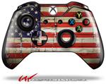 Decal Style Skin for Microsoft XBOX One Wireless Controller Painted Faded and Cracked USA American Flag - (CONTROLLER NOT INCLUDED)