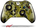 Decal Style Skin for Microsoft XBOX One Wireless Controller HEX Mesh Camo 01 Yellow - (CONTROLLER NOT INCLUDED)