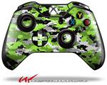 Decal Style Skin for Microsoft XBOX One Wireless Controller WraptorCamo Digital Camo Neon Green - (CONTROLLER NOT INCLUDED)