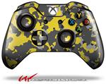Decal Style Skin for Microsoft XBOX One Wireless Controller WraptorCamo Old School Camouflage Camo Yellow - (CONTROLLER NOT INCLUDED)