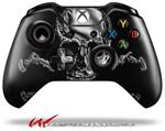 Decal Style Skin for Microsoft XBOX One Wireless Controller Chrome Skull on Black - (CONTROLLER NOT INCLUDED)