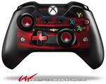 Decal Style Skin for Microsoft XBOX One Wireless Controller 2010 Chevy Camaro Jeweled Red - Black Stripes on Black - (CONTROLLER NOT INCLUDED)