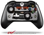 Decal Style Skin for Microsoft XBOX One Wireless Controller 2010 Chevy Camaro White - Orange Stripes on Black - (CONTROLLER NOT INCLUDED)