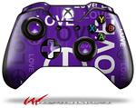 Decal Style Skin for Microsoft XBOX One Wireless Controller Love and Peace Purple - (CONTROLLER NOT INCLUDED)