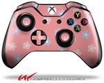 Decal Style Skin for Microsoft XBOX One Wireless Controller Pastel Flowers on Pink - (CONTROLLER NOT INCLUDED)