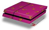 Vinyl Decal Skin Wrap compatible with Sony PlayStation 4 Original Console Anchors Away Fuschia Hot Pink (PS4 NOT INCLUDED)