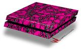 Vinyl Decal Skin Wrap compatible with Sony PlayStation 4 Original Console Scattered Skulls Hot Pink (PS4 NOT INCLUDED)
