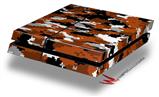 Vinyl Decal Skin Wrap compatible with Sony PlayStation 4 Original Console WraptorCamo Digital Camo Burnt Orange (PS4 NOT INCLUDED)