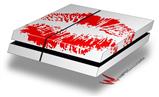 Vinyl Decal Skin Wrap compatible with Sony PlayStation 4 Original Console Big Kiss Lips Red on White (PS4 NOT INCLUDED)