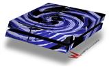 Vinyl Decal Skin Wrap compatible with Sony PlayStation 4 Original Console Alecias Swirl 02 Blue (PS4 NOT INCLUDED)