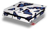 Vinyl Decal Skin Wrap compatible with Sony PlayStation 4 Original Console Butterflies Blue (PS4 NOT INCLUDED)
