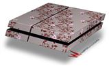 Vinyl Decal Skin Wrap compatible with Sony PlayStation 4 Original Console Victorian Design Red (PS4 NOT INCLUDED)