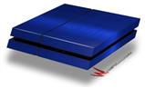 Vinyl Decal Skin Wrap compatible with Sony PlayStation 4 Original Console Simulated Brushed Metal Blue (PS4 NOT INCLUDED)