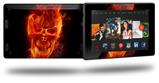 Flaming Fire Skull Orange - Decal Style Skin fits 2013 Amazon Kindle Fire HD 7 inch