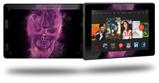 Flaming Fire Skull Hot Pink Fuchsia - Decal Style Skin fits 2013 Amazon Kindle Fire HD 7 inch