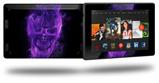 Flaming Fire Skull Purple - Decal Style Skin fits 2013 Amazon Kindle Fire HD 7 inch