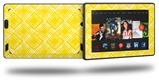 Wavey Yellow - Decal Style Skin fits 2013 Amazon Kindle Fire HD 7 inch
