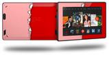 Ripped Colors Pink Red - Decal Style Skin fits 2013 Amazon Kindle Fire HD 7 inch
