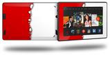 Ripped Colors Red White - Decal Style Skin fits 2013 Amazon Kindle Fire HD 7 inch