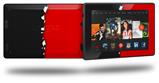 Ripped Colors Black Red - Decal Style Skin fits 2013 Amazon Kindle Fire HD 7 inch