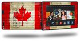 Painted Faded and Cracked Canadian Canada Flag - Decal Style Skin fits 2013 Amazon Kindle Fire HD 7 inch