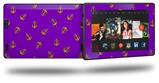 Anchors Away Purple - Decal Style Skin fits 2013 Amazon Kindle Fire HD 7 inch