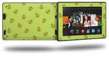 Anchors Away Sage Green - Decal Style Skin fits 2013 Amazon Kindle Fire HD 7 inch