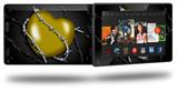 Barbwire Heart Yellow - Decal Style Skin fits 2013 Amazon Kindle Fire HD 7 inch