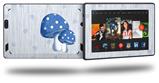 Mushrooms Blue - Decal Style Skin fits 2013 Amazon Kindle Fire HD 7 inch