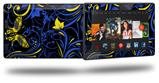 Twisted Garden Blue and Yellow - Decal Style Skin fits 2013 Amazon Kindle Fire HD 7 inch