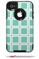 Squared Seafoam Green - Decal Style Vinyl Skin fits Otterbox Commuter iPhone4/4s Case (CASE SOLD SEPARATELY)
