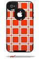 Squared Red - Decal Style Vinyl Skin fits Otterbox Commuter iPhone4/4s Case (CASE SOLD SEPARATELY)