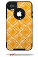 Wavey Orange - Decal Style Vinyl Skin fits Otterbox Commuter iPhone4/4s Case (CASE SOLD SEPARATELY)