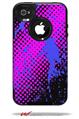 Halftone Splatter Blue Hot Pink - Decal Style Vinyl Skin fits Otterbox Commuter iPhone4/4s Case (CASE SOLD SEPARATELY)