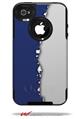 Ripped Colors Blue Gray - Decal Style Vinyl Skin fits Otterbox Commuter iPhone4/4s Case (CASE SOLD SEPARATELY)