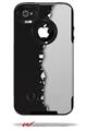 Ripped Colors Black Gray - Decal Style Vinyl Skin fits Otterbox Commuter iPhone4/4s Case (CASE SOLD SEPARATELY)