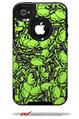 Scattered Skulls Neon Green - Decal Style Vinyl Skin fits Otterbox Commuter iPhone4/4s Case (CASE SOLD SEPARATELY)
