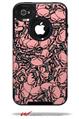 Scattered Skulls Pink - Decal Style Vinyl Skin fits Otterbox Commuter iPhone4/4s Case (CASE SOLD SEPARATELY)