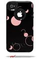 Lots of Dots Pink on Black - Decal Style Vinyl Skin fits Otterbox Commuter iPhone4/4s Case (CASE SOLD SEPARATELY)