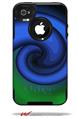 Alecias Swirl 01 Blue - Decal Style Vinyl Skin fits Otterbox Commuter iPhone4/4s Case (CASE SOLD SEPARATELY)
